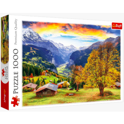 Puzzle 1000 el. Malownicza alpejska wioska